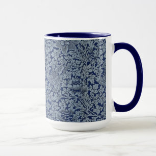 William Morris Vintage Pattern Bird and Anemone Mug