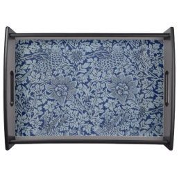 William Morris Vintage Pattern Bird and Anemone    Serving Tray