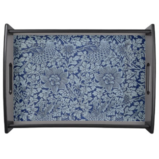 William Morris Vintage Pattern Bird and Anemone Serving Tray