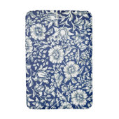 William Morris vintage pattern - Blue Mallow Bath Mat | Zazzle
