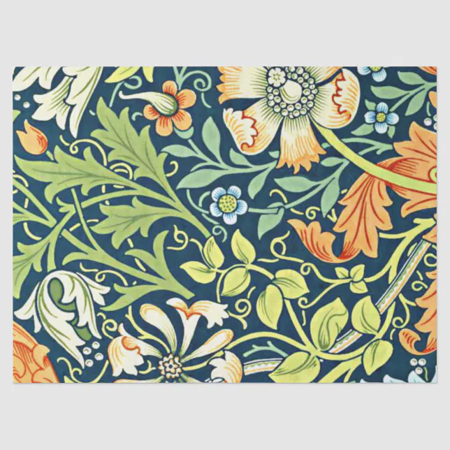 William Morris vintage pattern, Compton Tissue Paper | Zazzle