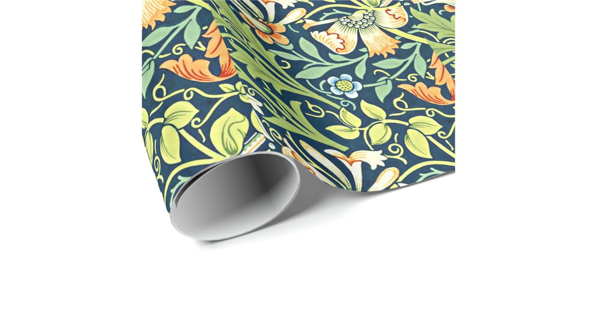 William Morris vintage pattern, Compton Wrapping Paper | Zazzle