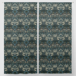 William Morris Vintage Peacock and Dragon Pattern Blackout Curtains