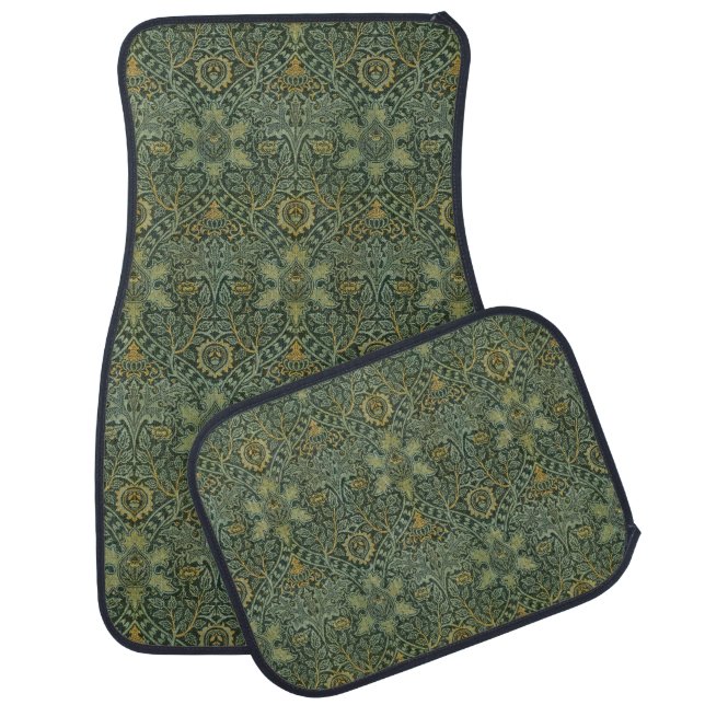 William Morris Vintage Persian Arts & Crafts Car Floor Mat (Set)