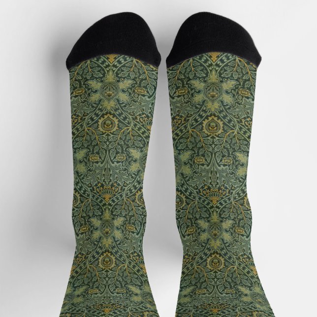 William Morris Vintage Persian Arts & Crafts Socks (Top)