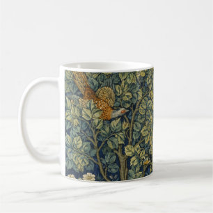 William Morris Vintage Pheasant Squirrel Flower Coffee Mug