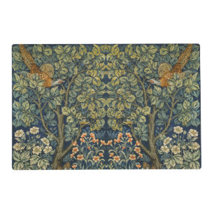 William Morris Vintage Pheasant Squirrel Flower Placemat