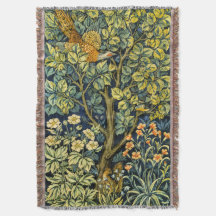 William Morris Vintage Pheasant Squirrel Flower
