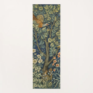 William Morris Vintage Pheasant Squirrel Flower Yoga Mat