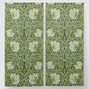 William Morris Vintage Pimpernel Floral Pattern Blackout Curtains