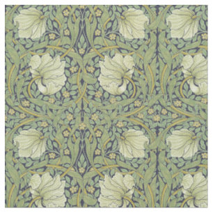 William Morris Vintage Pimpernel Floral Pattern Fabric