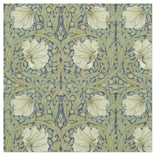 William Morris Vintage Pimpernel Floral Pattern Fabric
