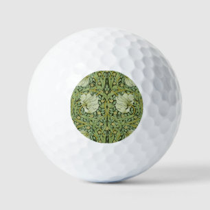 William Morris Vintage Pimpernel Floral Pattern Golf Balls