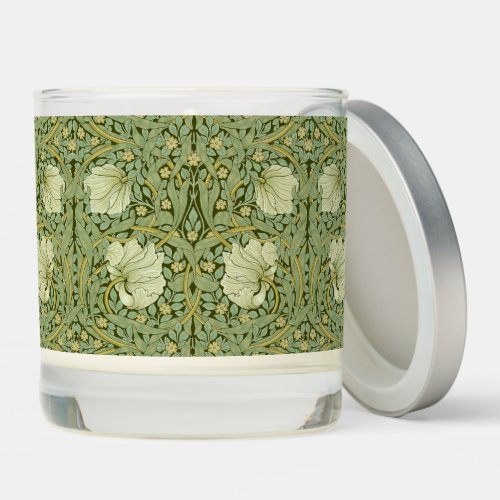 William Morris Vintage Pimpernel Floral Pattern Scented Candle