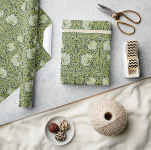 William Morris Vintage Pimpernel Floral Pattern Wrapping Paper