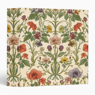 William Morris vintage Pimpernel Pre-Raphaelite  3 Ring Binder