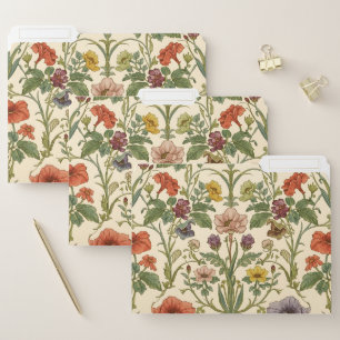 William Morris vintage Pimpernel Pre-Raphaelite File Folder
