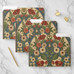 William Morris vintage Pimpernel Pre-Raphaelite File Folder