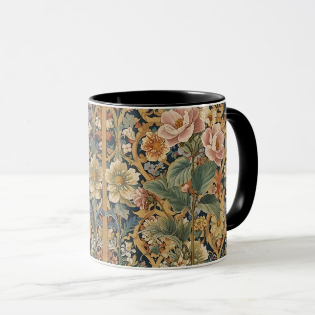 William Morris vintage Pimpernel Pre-Raphaelite  Mug (Front Right)