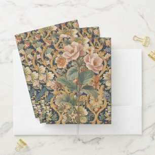 William Morris vintage Pimpernel Pre-Raphaelite Pocket Folder
