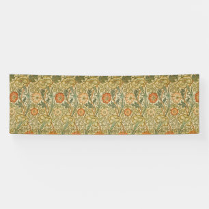 William Morris Vintage Pink and Rose Pattern Banner