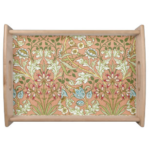 William Morris Vintage Pink Blue White Green Serving Tray