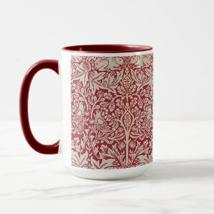 William Morris Vintage Pink Brother Rabbit Birds Mug