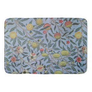 William Morris Vintage Pomegranate Fruit Pattern Bath Mat
