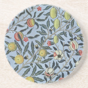 William Morris Vintage Pomegranate Fruit Pattern Coaster