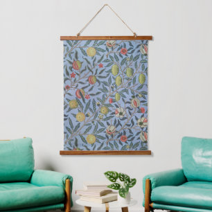 William Morris Vintage Pomegranate Fruit Pattern Hanging Tapestry
