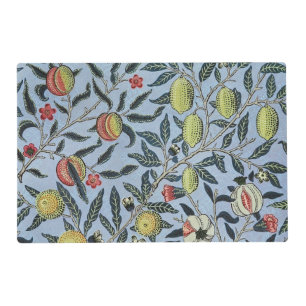 William Morris Vintage Pomegranate Fruit Pattern Placemat
