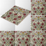 William Morris Vintage Rose & Bird Pattern Ceramic Tile<br><div class="desc">This is a digitally enhanced print derived from an antique birds and roses pattern design by William Morris. William Morris was a Victorian era poet, novelist, textile designer and an important figure of the British Arts and Crafts Movement. His designs had a medieval-inspired aesthetic and respect for hand-craftsmanship and traditional...</div>