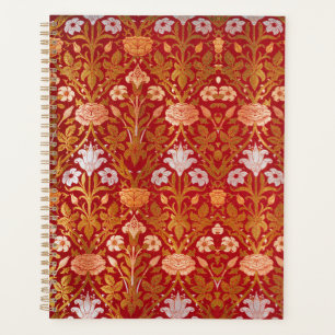 William Morris Vintage Rose & Lily Floral Pattern Planner