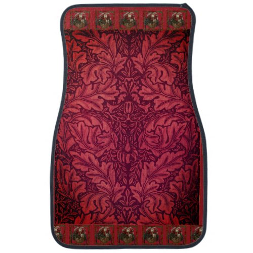 William  Morris Vintage  Santa Claus  Car Floor Mat