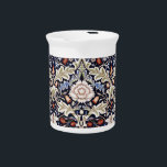 William Morris Vintage Severn Blue Floral Flowers  Beverage Pitcher<br><div class="desc">William Morris Vintage Severn Blue Floral Beverage Pitcher - The image decorating this product was designed 1887–90 and produced by Morris & Company, London, England. William Morris (1834-1896) was an influential designer and manufacturer and was a key figure in the Arts and Crafts movement, which started in England during the...</div>