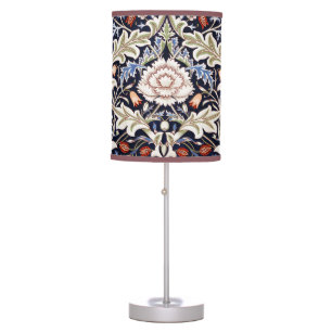 William Morris Vintage Severn Blue Floral Flowers Table Lamp