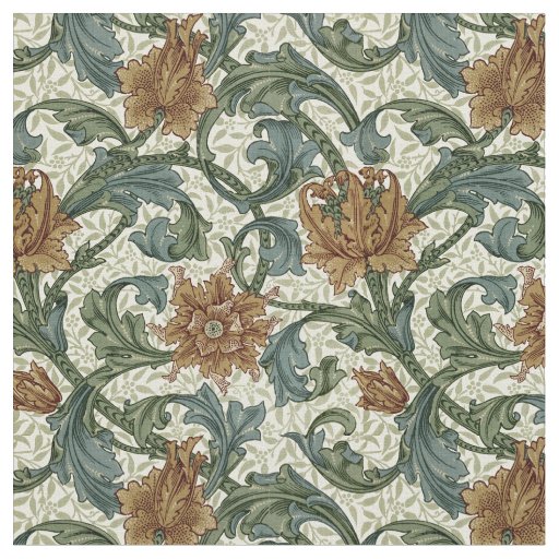 William Morris Vintage Single Stem Pattern Fabric