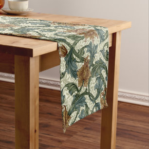 William Morris Vintage Single Stem Pattern Short Table Runner