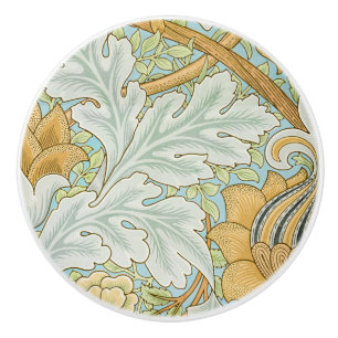 William Morris Vintage St James Acanthus Design Ceramic Knob