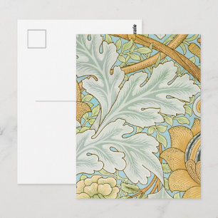 William Morris Vintage St James Acanthus Design Postcard