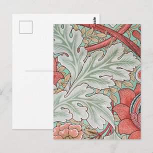 William Morris Vintage St James Acanthus Leaves Postcard