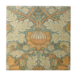 William Morris Vintage St James Acanthus Pattern Ceramic Tile