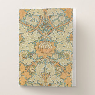 William Morris Vintage St James Acanthus Pattern Pocket Folder
