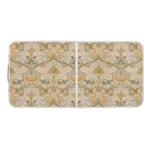 William Morris Vintage St James Acanthus Wallpaper Beer Pong Table