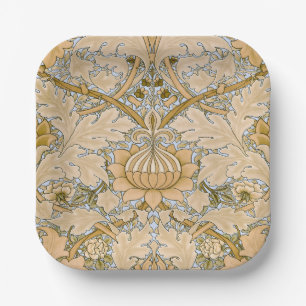 William Morris Vintage St James Acanthus Wallpaper Paper Plates