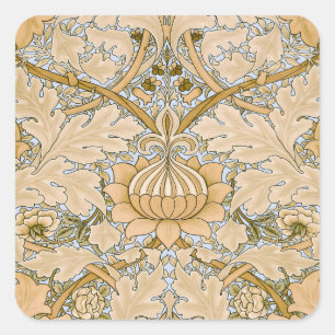 William Morris Vintage St James Acanthus Wallpaper Square Sticker
