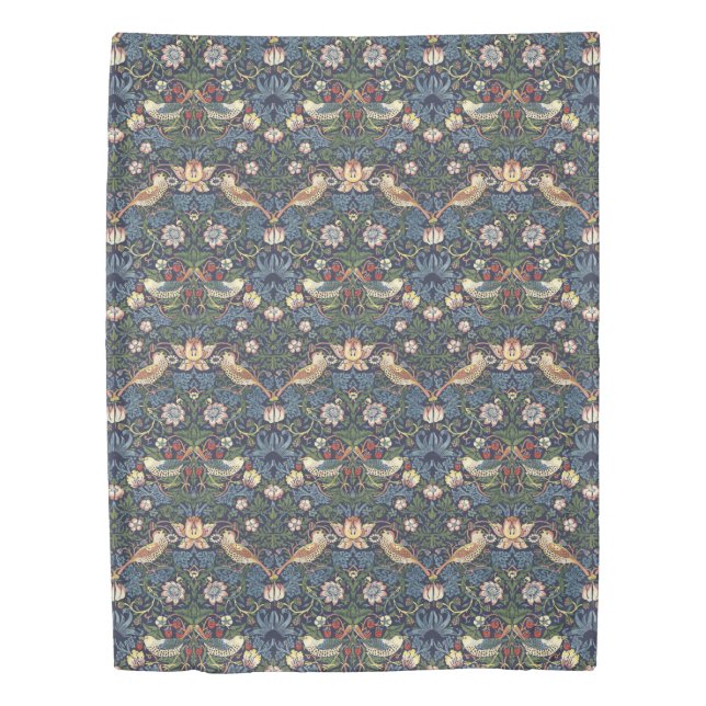 William Morris Vintage Strawberry Thief Pattern Duvet Cover (Front)