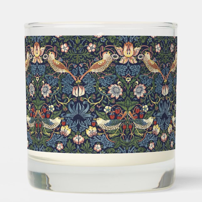 William Morris Vintage Strawberry Thief Pattern Scented Candle
