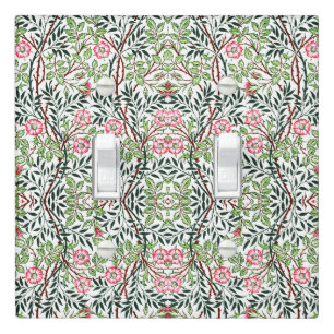 William Morris Vintage Sweet Briar Roses Foliage Light Switch Cover