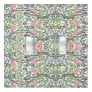 William Morris Vintage Sweet Briar Roses Foliage Light Switch Cover